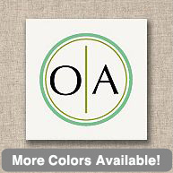 Double Circles Wedding Favor Tags