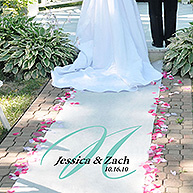Elegance Personalized Wedding Aisle Runner