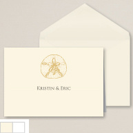 Elegant Sand Dollar Thank You Note