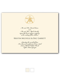Elegant Sand Dollar Wedding Invitation