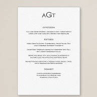 Elegant Shimmer Wedding Menu
