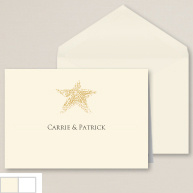 Elegant Starfish Thank You Note