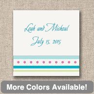 Cabana Stripes Favor Tags