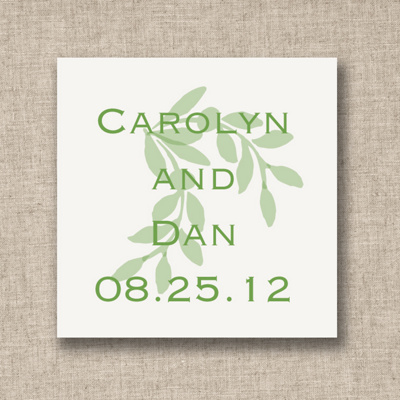 Elegant Branch Wedding Favor Tags