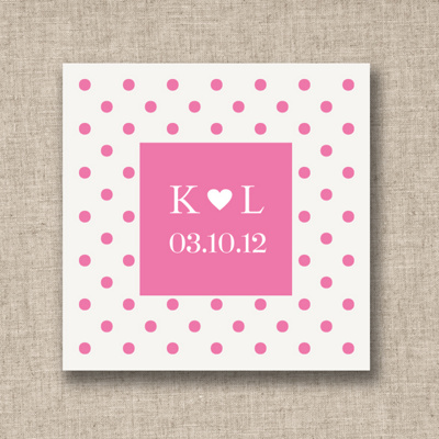 Fun Dots Wedding Favor Tags