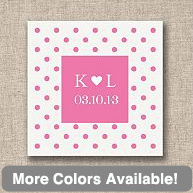 Fun Dots Wedding Favor Tags