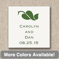 Leaf of Love Wedding Favor Tags