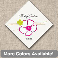 Love Blossoms Personalized Wedding Favor Tags