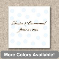 Polka Dots Wedding Favor Tags
