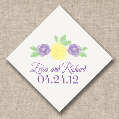 Shakespeare in Love Purple Roses Favor Tags