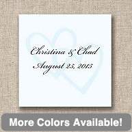 Two Hearts Wedding Favor Tags
