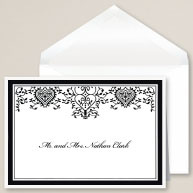 Filigree Hearts Thank You Note