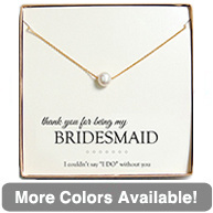 Floating Pearl Necklace for Bridesmaids