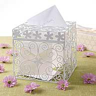 Floral Design Wedding Gift Card Box