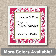 Floral Wedding Favor Tags