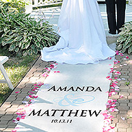 Flourish Personalized Wedding Aisle Runner