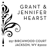 Flourishing Love Personalized Stamp
