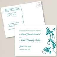 Flourishing Love Save the Date Postcard