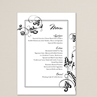 Flourishing Love Wedding Menu