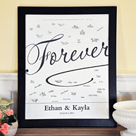 Forever Love Canvas Signature Guest Book