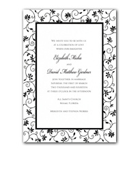 Garden Party Wedding Invitation                        (was $94.95 for 100)