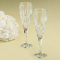 Gorham Cut Crystal Toasting Flutes