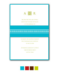 Greek Beauty Wedding Invitation