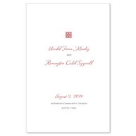 Greek Beauty Wedding Program