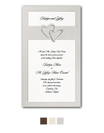 Heart Duet Wedding Invitation