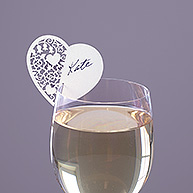 Heart Wedding Place Cards (Pack of 10)