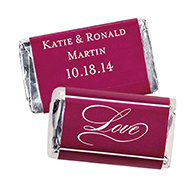 Hershey's&reg; Always Forever Love Mini Chocolate Bars Personalized Favor