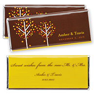Hershey's&reg; Autumn Romance Personalized Large Chocolate Bars Favor