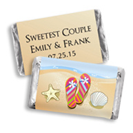 Hershey's&reg; Flip Flops Mini Chocolate Bars Personalized Favor