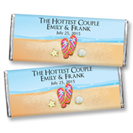 Hershey's&reg; Flip Flops Personalized Large Chocolate Bar Favor