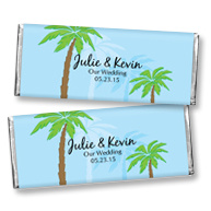 Hershey's&reg; Palm Tree Personalized Large Chocolate Bar Favor