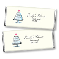 Hershey's&reg; Wedding Cake Personalized Large Chocolate Bar Favor