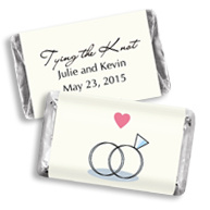 Hershey's&reg; Wedding Rings Mini Chocolate Bars Personalized Favor