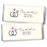 Hershey's&reg; Wedding Rings Personalized Large Chocolate Bar Favor