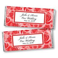 Hershey's&reg; Wedding Roses Personalized Large Chocolate Bar Favor