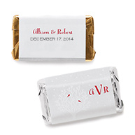 Hershey's&reg; Winter's Love Mini Chocolate Bars Personalized Favor