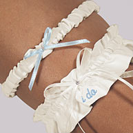 "I Do" Wedding Garter Set