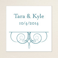 Imperial Scroll Square Label