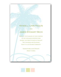 Island Paradise Wedding Invitation