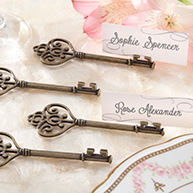 Key To My Heart Victorian-Style Key Place Card Holder