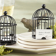 "Love Songs" Birdcage Tea Light/Place Card Holder