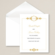 Lovely Elegance Save the Date Card