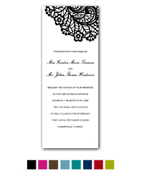 Lovely Lace Wedding Invitation
