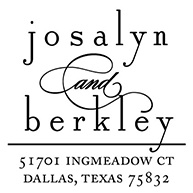 Lowercase Classic Personalized Stamp