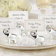 Lucky in Love Elephant Place Card/Photo Holder (Set of 4)
