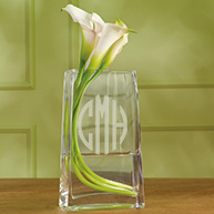 Monogrammed Vase for Bridesmaids